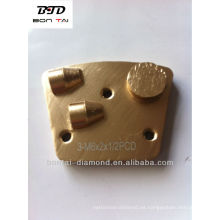 PCD Placa Trapezoidal Plena para trituradora de suelo